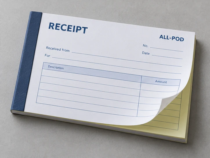 A5 receipt books