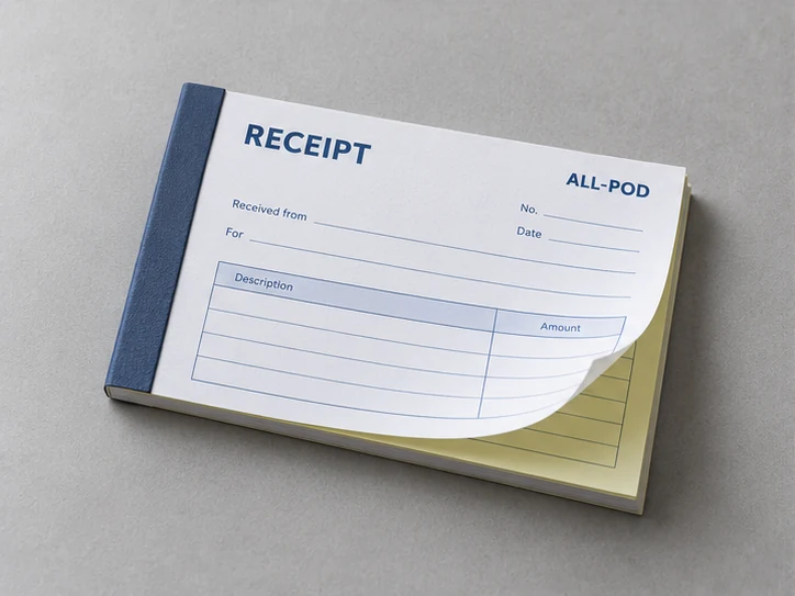 A6 receipt books